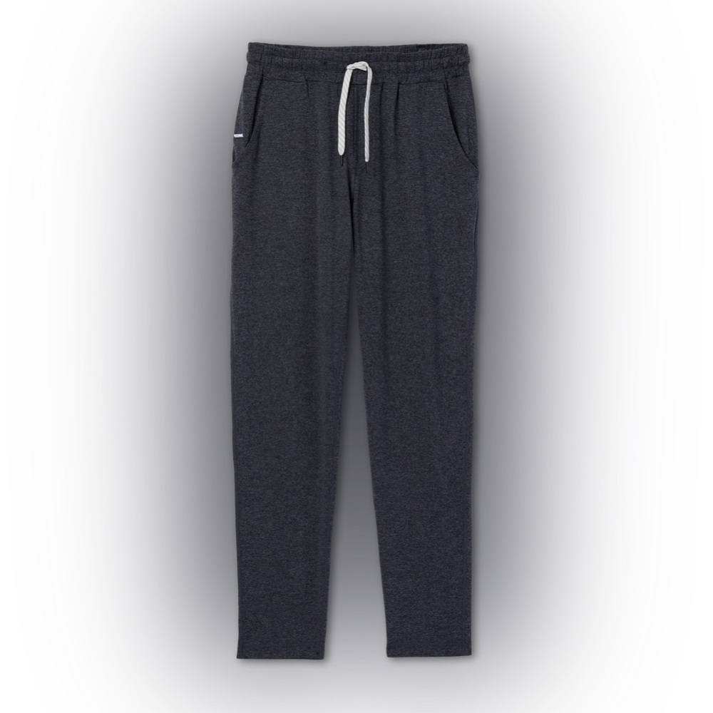 Vuori Ponto Performance Pant 30" in Charcoal Heather— Men’s Large